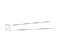 Gedy Porte-Serviettes Double articulé Tonga Blanc Mat
