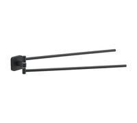 Gedy Porte-Serviettes Double articulé Tonga Noir Mat
