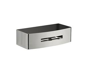 Gedy | Poseidon Porte-douche rectangulaire chromé en acier, dimensions 7,2 x 24 x 12,3 cm et poids 0,815 kg