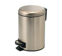 Gedy Poubelle à pédale avec couvercle Doré mat 5 l