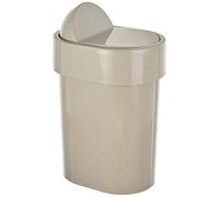 Gedy Poubelle avec Couvercle basculant, Résine thermoplast, Beige, 15 x 21 x 34 cm