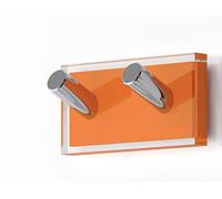 Gedy Rainbow Cintre, résines thermoplastiques, Transparent Orange, Double