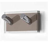 Gedy Rainbow Cintre, résines thermoplastiques, Transparent Tourterelle, Double