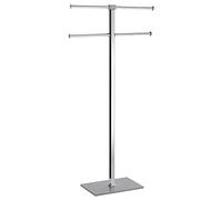 Gedy Rainbow Porte-Serviettes sur Pied, Acier Inoxydable, Gris, 40,4 X 15,5 X 83 X 7