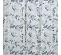 Gedy Rideau 240 x 200 cm Feuilles Blanc/Bleu