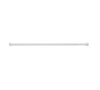Gedy Rideau de diamètre 25 cm, extensible 80/135 cm, dimensions et poids : 2,3 x 136,5 x 89 cm et 0,2 kg, barre de douche en acier, finition blanche, design R&S, 2 ans de garantie, unique
