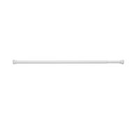 Gedy Rideau de douche Ø 25 cm, extensible 105/240 cm, dimensions et poids : 2,3 x 93,5 x 93 cm et 0,3 kg, barre de douche en acier, finition blanche, design R&D, garantie 2 ans, métal, 105/240 cm