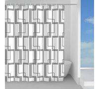 Gedy Rideau de Douche 120 x 200 cm, Anneaux inlcusi, Lavable.