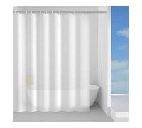 Gedy Rideau de Douche 180 x 200 cm, Anneaux Inclus, réductible.