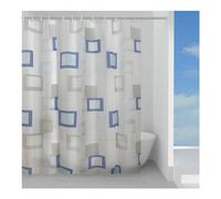 Gedy Rideau De Douche Cadre Bleu Et Gris