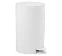 Gedy Sharon Poubelle à pédale et couvercle 3 litres Blanc mat