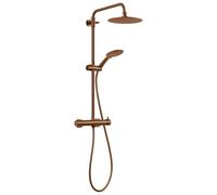Gedy STAR PLUS 05 Colonne de douche or rose avec robinet mitigeur 3 positions, pommeau de douche, flexible 150 cm, extensible 92-146 cm