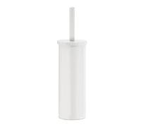 Gedy Taipei, Brosse WC Blanc Mat, Brosse de Bain fabriquée en Acier Inoxydable, Garantie 2 Ans, Dimensions 36 x 8,4 x 8,4 cm, Design R&S