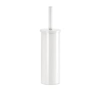 Gedy Taipei, Brosse WC Blanche, Brosse de Bain fabriquée en Acier Inoxydable, Garantie 2 Ans, Dimensions 36 x 8,4 x 8,4 cm, Design R&S