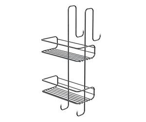 Gedy Tito Porte-Objets de Douche 24x22x49-2 cestas Chrome