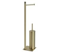 Gedy Trilly Colonne Porte-Rouleau et Brosse Brosse Or Brossé