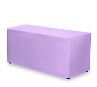 Gee Di Moda Nappe ajustée - 183 x 76 cm - Nappe ajustée pour Table rectangulaire de 1,8 m - Tissu Lavable - pour Table de Buffet de 1,8 m, fête, dîner, Mariage et Salon Commercial - Lavande