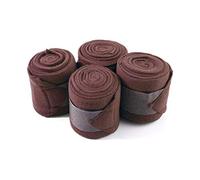 Gee Tac Lot de 4 bandages pour cheval Marron 3 m