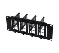 GeeekPi 10 inch 2U Rack Mount for Raspberry Pi 5/4B,Can Holds up to 4PCS Raspberry Pi 5/4B Boards, Compatible with DeskPi RackMate T0/T1/T2/10 inch Server Rack