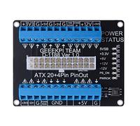 GeeekPi 24/20-pin ATX DC Alimentation Breakout Board Module Adaptateur, Screw Terminal Block Breakout Module pour Computer PC