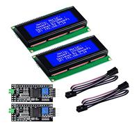 GeeekPi 2Pack 2004 LCD Display Module protocole I2C Pris en Charge, Blindage de Module LCD 2004 pour Arduino Uno Raspberry Pi(20 Characters x 4 Lines)
