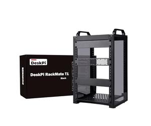 GeeekPi 8U Server Cabinet, 10 inch Server Rack for Network, Servers, Audio, and Video Equipment, DeskPi RackMate T1 Rackmount (Black)