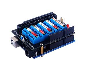 GeeekPi Arduino Screw Terminal Hat pour Arduino UNO, GPIO Screw Terminal Block Breakout Module avec Horn Socket Connector, GPIO Expansion Board Breakout pour Arduino UNO