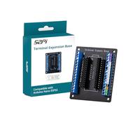 GeeekPi Carte d'extension pour Arduino Nano ESP32 - Bornes à vis, indicateurs LED, câblage sans soudure, base acrylique, carte de dérivation professionnelle