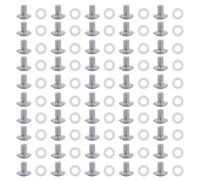 GeeekPi DeskPi RackMate Accessories #10-32x5/16" Pan Head Machine Screws, 304 Stainless Steel, Phillips Drive, Fully Threaded, Bright Finish, Pack of 50
