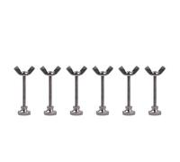 GeeekPi DeskPi RackMate Accessories M3 Wing Nut & Bolt 6 Pack (M3*30 thumb screw + M3-0.5 thumb nut) for DeskPi RackMate T1/T0/T2 Rackmount and Server Rack/Network Cabinet