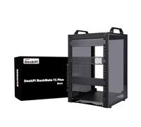 GeeekPi DeskPi RackMate T1 Plus, rack réseau 10" pour serveurs, réseau, équipement A/V, profondeur de 260 mm (noir)