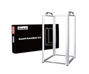 GeeekPi DeskPi RackMate TL1 - Baie réseau Ouverte 10 Pouces 10U, Baie Serveur en Alliage d'aluminium Profondeur 260 mm, pour équipements réseau IT, Audio et vidéo 10 Pouces