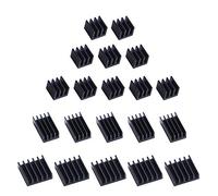 GeeekPi Dissipateurs de Chaleur pour Raspberry Pi 4 Modèle B,Raspberry Pi Dissipateurs de Chaleur en Aluminium avec Ruban Adhésif Thermo-conducteur pour Raspberry Pi 4B (5Pack)