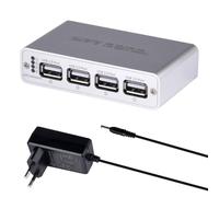 GeeekPi Hub numérique d'isolation USB, 4 ports USB 2.0, haute vitesse 480 Mbit/s, puce ADuM3165 de qualité industrielle, protection RMS 3,75 kV, transfert de données bidirectionnel