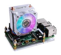 GeeekPi Ice Tower CPU Cooling Ventilateur Ice Tower Fan pour Raspberry Pi 4 Model B & Raspberry Pi 3B+ & Raspberry Pi 3 Model B(Transparent)