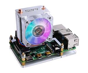 GeeekPi Ice Tower CPU Cooling Ventilateur Ice Tower Fan pour Raspberry Pi 4 Model B & Raspberry Pi 3B+ & Raspberry Pi 3 Model B(Transparent)