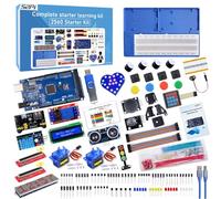 GeeekPi Mega 2560 Kit de démarrage ultime, compatible avec Arduino IDE, kit complet de projet électronique avec tutoriel, comprend une carte microcontrôleur Mega 2560 et de nombreux accessoires