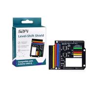 GeeekPi Module d'extension Level-Shift Shield pour Arduino UNO Q, bidirectionnel 3,3 V à 5 V, empilable, découpe matricielle LED