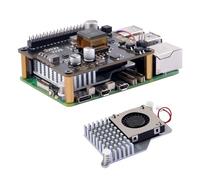 GeeekPi P30 PoE+ Chapeau pour Raspberry Pi 5/4B/3B+, avec refroidisseur actif officiel pour Raspberry Pi 5 2 Go 4 Go 8 Go 16 Go