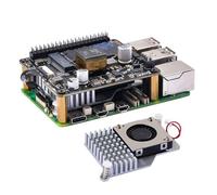 GeeekPi P31 M.2 NVME M-Key PoE+ Chapeau avec refroidisseur actif officiel pour Raspberry Pi 5, prend en charge les SSD M.2 NVMe 2230/2242