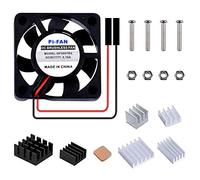 GeeekPi Raspberry Pi 30x30x7mm DC 5V Brushless CPU Ventilateur de Refroidissement avec Raspberry Pi radiateur pour Raspberry Pi 3/2 modèle B, Raspberry Pi 4B,3B + & Retroflag NESPI Case (1 Pack)