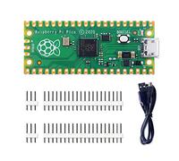GeeekPi Raspberry Pi Pico Flexible Microcontrôleur Mini Development Board,Basée sur le Raspberry Pi RP2040, Dual-Core ARM Cortex M0+ processeur,Jusqu'à 133 MHz,Support C / C++ / Python