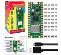 GeeekPi Raspberry Pi Pico W Basic Kit - Raspberry Pi RP2040 Chip, Wi-FI Wireless Connectivity,Unsoldered Headers+ MicroUSB Cable Included