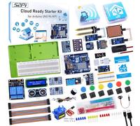 GeeekPi UNO R4 WiFi Ultimate Starter Kit, avec Original UNO R4 WiFi, Smart IoT & Basic Sensor Projects avec Tutoriels, Compatible avec Arduino IDE, Comprend divers capteurs et accessoires