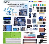GeeekPi UNO R4 WiFi Ultimate Starter Kit, with Original UNO R4 WiFi, Smart IoT & Basic Sensor Projects with Tutorials, Compatible with Arduino IDE, Includes Various Sensors and Accessories