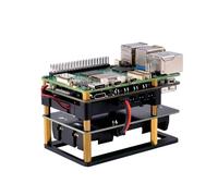 GeeekPi UPS Gen 6 Power Module UPS V6 Uninterruptible UPS Shield for Raspberry Pi 5/4B/Orange Pi - Expandable Battery Backup, OTA Upgrades, I2C Monitoring & PikaPython Support