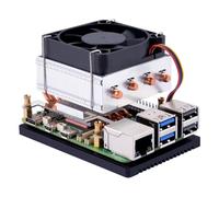 GeeekPi Ventilateur de processeur Low Profile Plus pour Raspberry Pi 5, en aluminium, avec ventilateur de refroidissement
