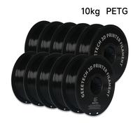 GEEETECH 10Kg dans une boîte mat/PETG/soie PLA/TPU/ABS 3D PLA Filament 1.75mm fil de bobine pour matériel d'imprimante 3D, sécurité PLA Grey 10Kg