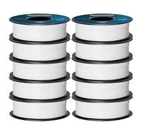 GEEETECH 10KG Filament PETG, Filament pour Imprimante 3D,1.75mm ±0.02mm, Convient à la Plupart des Imprimante 3D FDM, 1kg par Bobine, 10 Rouleaux,Blanc