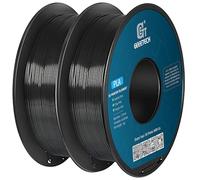 GEEETECH 2KG Filament PLA 1,75 mm, pour imprimante 3D, filament PLA 2 bobines, Noir et Noir